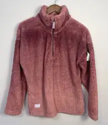 Simply Southern Women's Pullover Fleece Ombrépull Maroon 1/4 Zip Size‎ Large