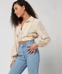 L*Space‎ NWT Women’s Play it Cool crop top. Size small Tie wraps around waist