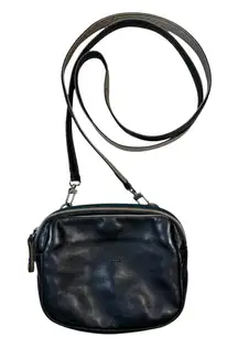 Bruno‎ Rossi Firenze Women's Small Leather Black Crossbody Bag Made in Italy