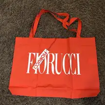 Fiorucci Women's Bright Red Tote Bag with Angel Kisses‎ Graphic New