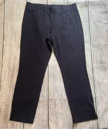 Eileen Fisher Black Pull On‎ Crop Pant Leggings Casual Capris Women’s Size Small