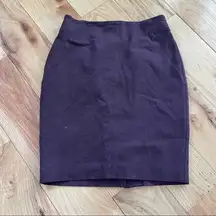 Ann Taylor Loft Wine Burgundy Curvy Petite Pencil Skirt Size 00P