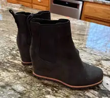 UGG Pax Waterproof Nubuck Black Wedge Booties