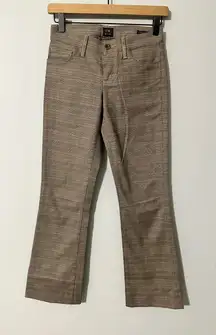 Citizens of Humanity Plaid Bootcut Jeans Womens Size 24 Luxury Denim Made USA