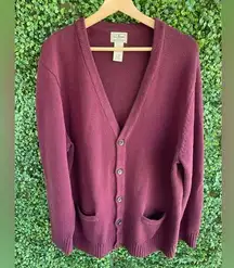 L.L. Bean | Long Sleeve V-Neck Button Down Warm & Cozy Cardigan | Unisex - XL