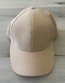 Hair By Pen X Best Beanies Ribbed Cap Cream Adjustable OS NWOT