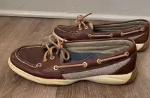 Sperry  Topsider Angelfish Boat Shoe Deck Brown Leather Upper Women’s Size 7.5M