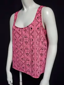 XXI Forever 21 Pink & Black Tank Top (M)