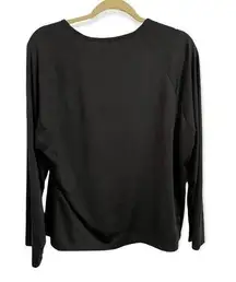 Black Long Sleeve Active Shirt Size Medium