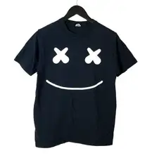 Marshmello Worldwide T Shirt EDM DJ Music Graphic Tee Short Sleeve Black Medium