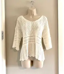 Rain clothing NWT boho Rain knitted sweater. Sz S