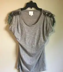 Luluvia made by Lulumari small grey top