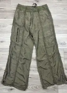 RLX Ralph Wide Leg Ripstop Cargo Rave Pants Utility Space‎ Paratrooper Sz 8