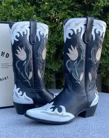 IDYLLWIND Miranda Lambert Southern Belle Floral Inlay Cowboy Boots 8.5B