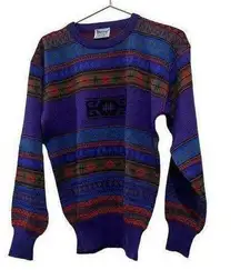 Meister vintage purple & red ski sweater. Size small.