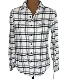 American Eagle  super soft plaid brushed cotton flannel shirt size XS