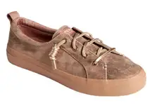 SPERRY Women's Crest Vibe Shimmer Leather Sneaker‎ Memory Foam Size 7 NWT