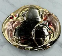 Charmant Belts Vintage Gold Birds Cranes Cinch Belt Buckle ✨