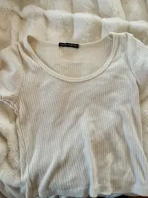 basic white crop top 