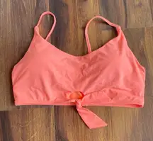 4/$20 No Boundaries Peach Padded Bow Tie Bikini Top