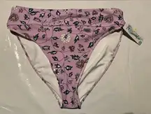 Freshwater Bikini Bottom NWT‎ Women’s Size XL 16-18 Purple with Floral Pattern