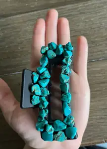 Handmade western turquoise claw clip