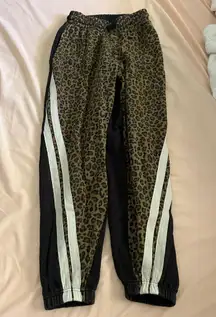 Cheetah print sweatpants