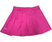 Vintage HEAD Sportswear Pleated Tennis Mini Skirt Pink Y2K size 6 cotton blend