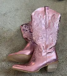 Metallic Cowgirl Boots