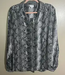 Jaclyn Smith‎ Reptile Snake Print Career Top | XXL