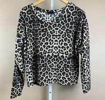 Orange Rise Boutique Size Medium Cheetah Print Sweater Animal Print Leopard