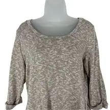 Sparkle & Fade Brown Hi Lo Sweater Sz M