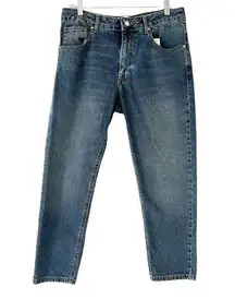 Asos High Rise Slim Cropped Mom Jeans Womens Size 32 NEW