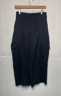 LULULEMON Grey Sage Metropolis Maven High Rise Crop Cargo Wide Leg Pants Size 8