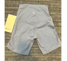 New Lululemon Size 2 Align High Rise HR Shorts 6" Inch Oasb  Oasis Blue NWT