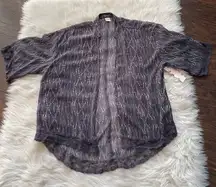 Grey Meteor Dot Ikat Kimono