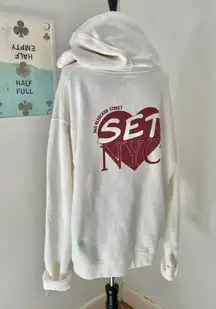 Set Active Limited Edition Cream New York Sweatshirt Hoodie