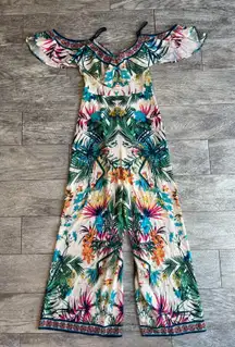 Flying Tomato Wide Leg Jumpsuit Romper One Piece‎ Jumper XS Extra Small Floral