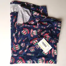 NEW STARS AND STRIPES USA LULUAROE SHIRT SIZE LARGE/XL/2XL STRETCHY LIGHTWEIGHT