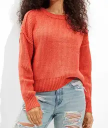 American Eagle Coral Snowdrifter Sweater