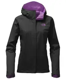 Women’s The North Face Venture 2 Rain Waterproof Jacket Coat Black Size M
