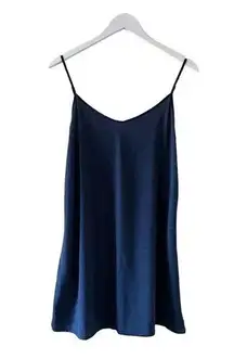 Victoria Secret Navy Slip On V Neck Adjustable Spaghetti Straps SZ XL #1310