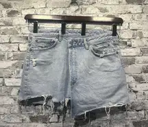 EUC AGOLDE Los Angeles Premium Denim Distressed Skirt Size 32