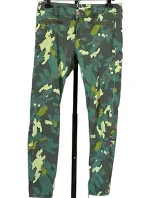 CAbi  #766 Clover Camouflage Ankle Zip Jeans Size 4