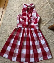 Red and White Checked Dress by Pretty Good