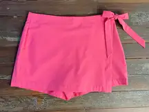 Southern Tide Calypso Coral Jourdan Wrap Skort Tie Shorts w Skirt - Sz 10 💚🎀