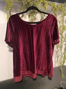 Velvet Magenta Blouse