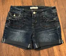 No Boundaries Jean Shorts Blue Denim Cute Pockets Size 9