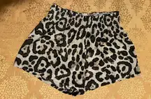 Lightweight Leopard Print Shorts Size 6