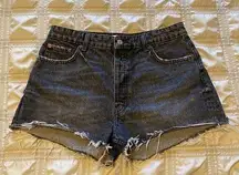 BLACK denim jean shorts